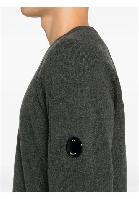 lambswool crewneck swetaer man grey C.P. COMPANY | 19CMKN040A-110149A978